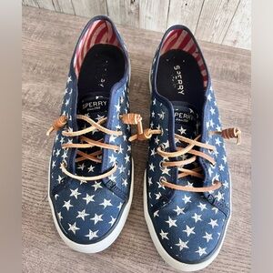 Patriotic Sperry Topsiders Size 7.5